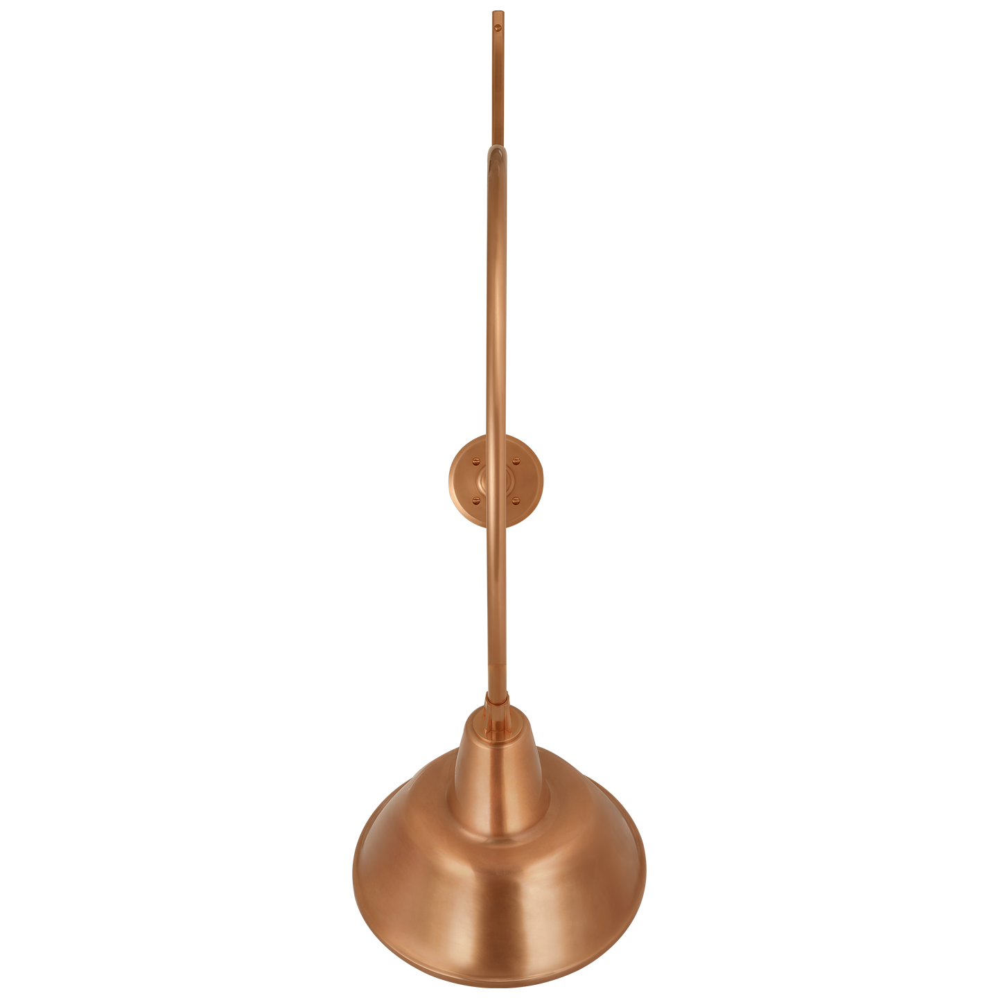 Academy 36" Anchored Larrabee Barn Light | Soft Copper | 12.5 | 12.5" Soft Copper Bowers Shade
