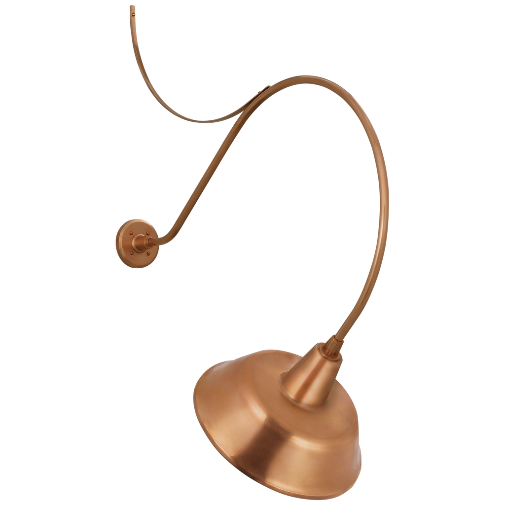 Academy 36" Anchored Larrabee Barn Light | Soft Copper | 16 | 16" Soft Copper Bowers Shade