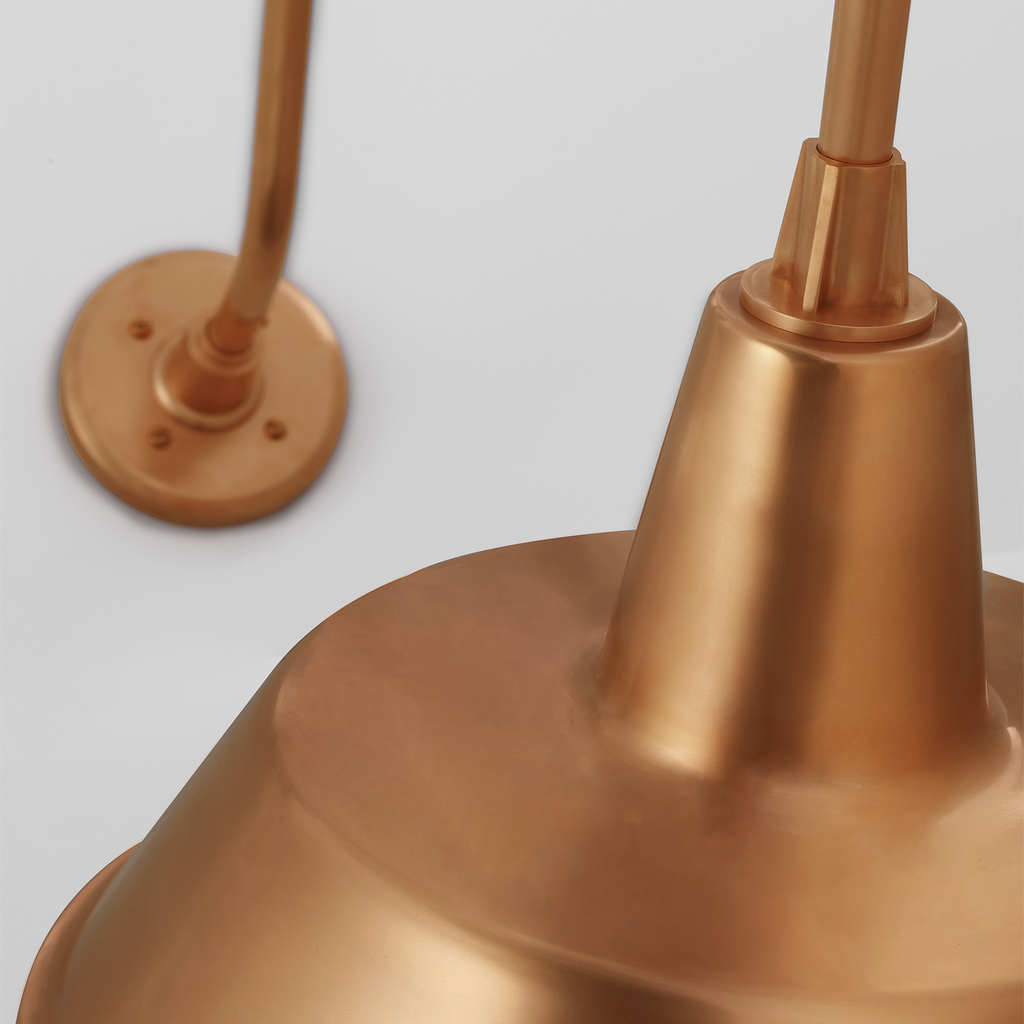 Academy 36" Anchored Larrabee Barn Light | Soft Copper | 16 | 16" Soft Copper Bowers Shade
