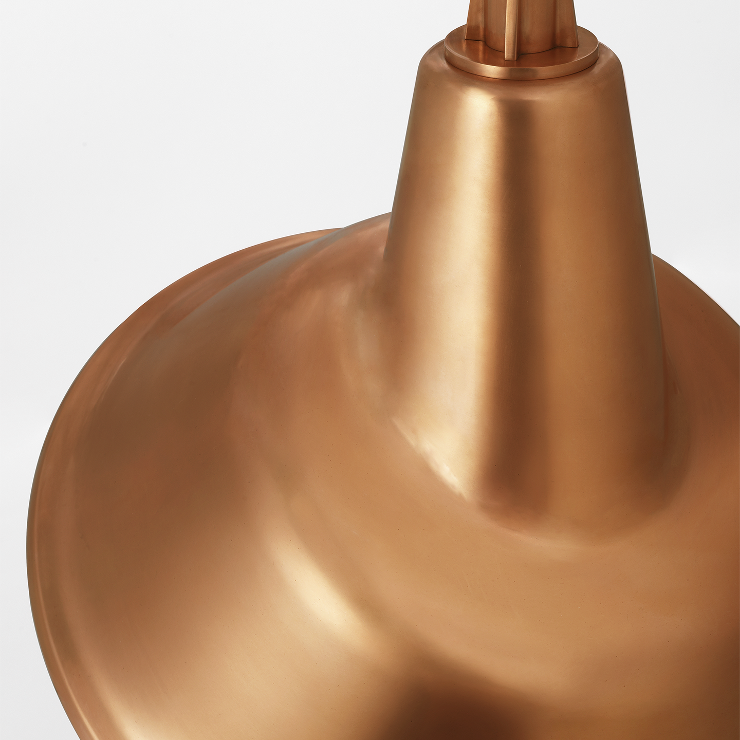 Academy 36" Anchored Larrabee Barn Light | Soft Copper | 12.5 | 12.5" Soft Copper Tilted Bowers Shade
