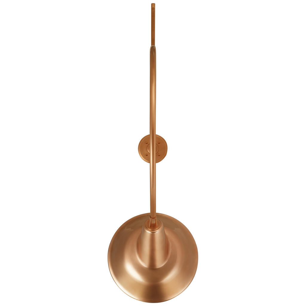 Academy 36" Anchored Larrabee Barn Light | Soft Copper | 12.5 | 12.5" Soft Copper Tilted Bowers Shade