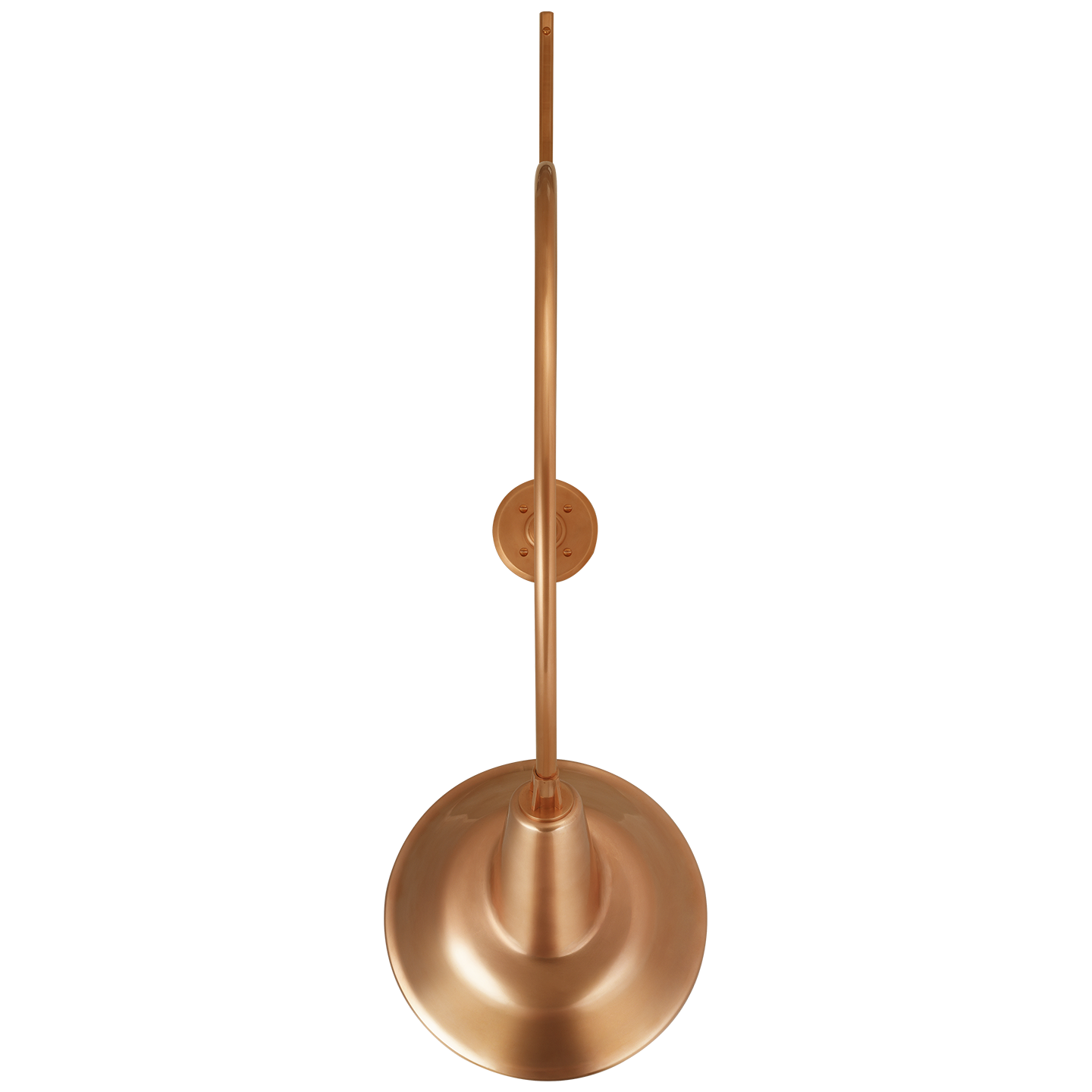 Academy 36" Anchored Larrabee Barn Light | Soft Copper | 12.5 | 12.5" Soft Copper Tilted Bowers Shade