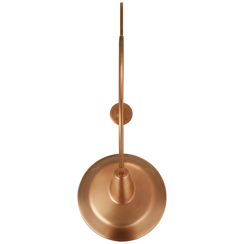 Academy 36" Anchored Larrabee Barn Light | Soft Copper | 16 | 16" Soft Copper Tilted Bowers Shade