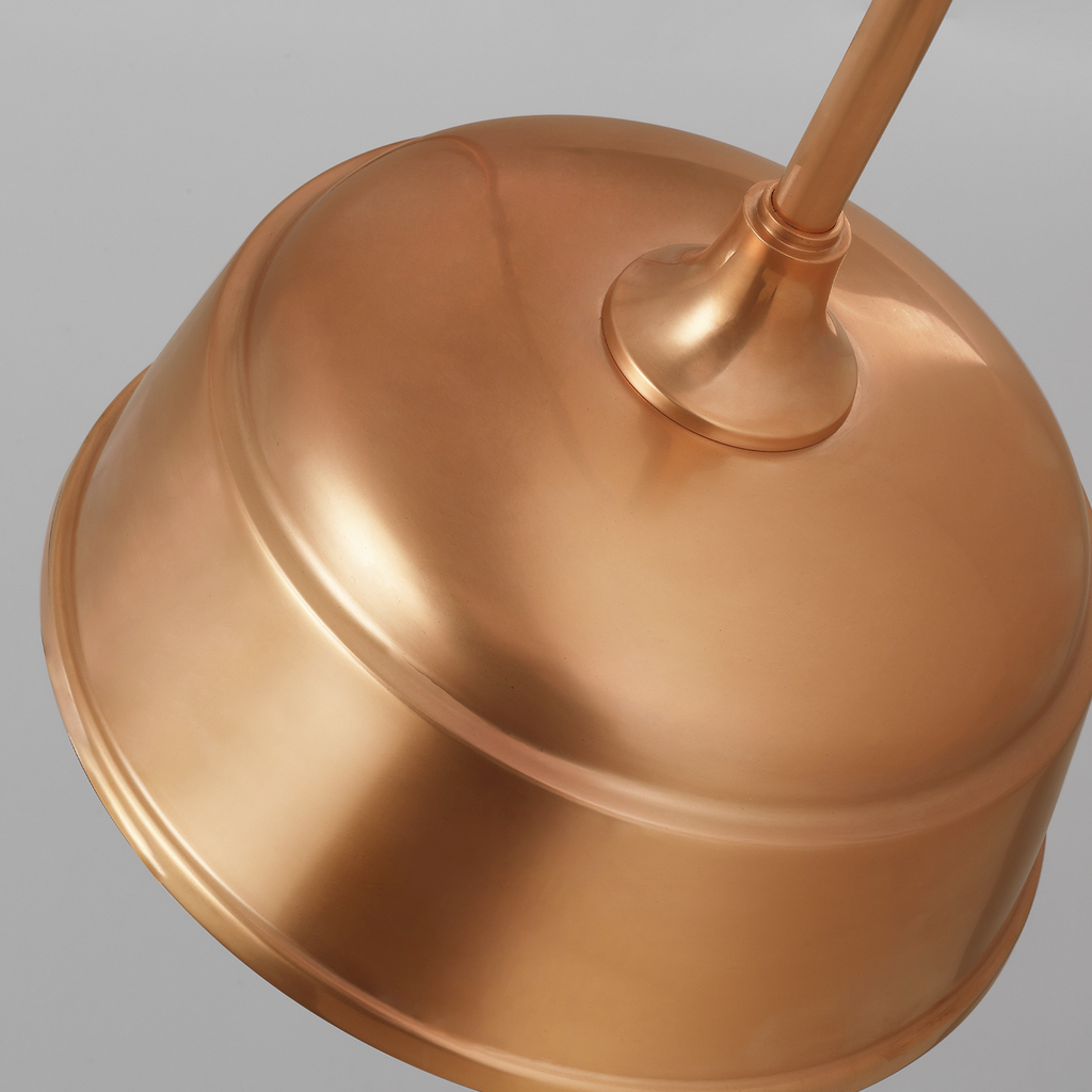 Academy 36" Anchored Larrabee Barn Light | Soft Copper | 12.5 | 12.5" Soft Copper Rockhouse Shade