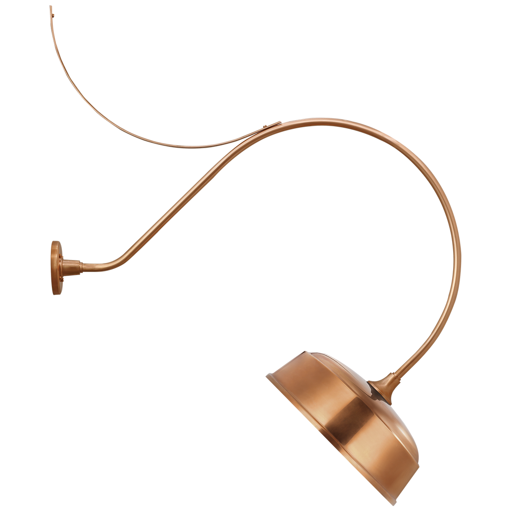 Academy 36" Anchored Larrabee Barn Light | Soft Copper | 16 | 16" Soft Copper Rockhouse Shade