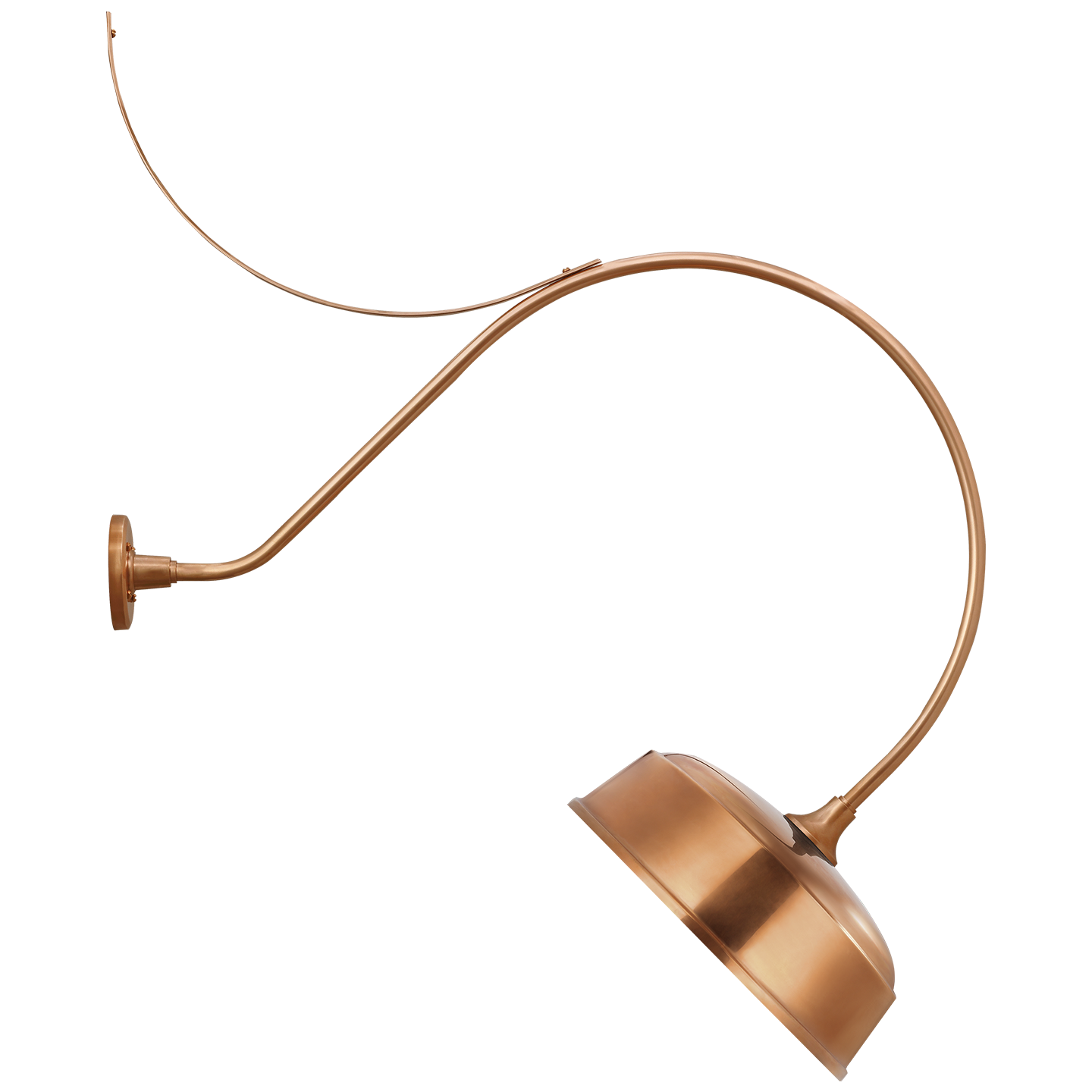 Academy 36" Anchored Larrabee Barn Light | Soft Copper | 16 | 16" Soft Copper Rockhouse Shade