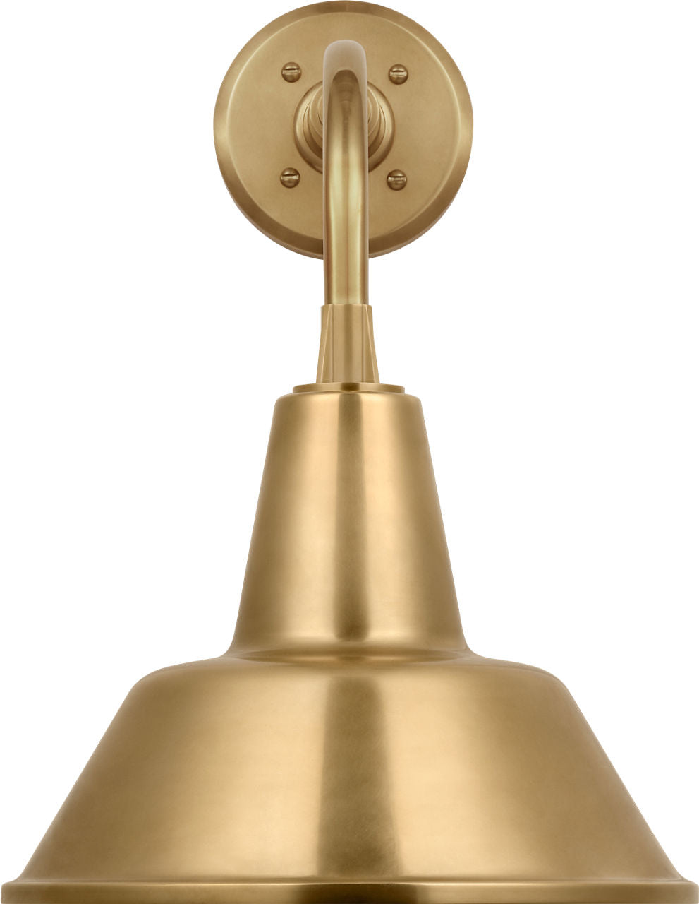 Academy 11" Rex Barn Light | Hand-Rubbed Antique Brass | 12.5 | 12.5" Hand-Rubbed Antique Brass Bowers Shade