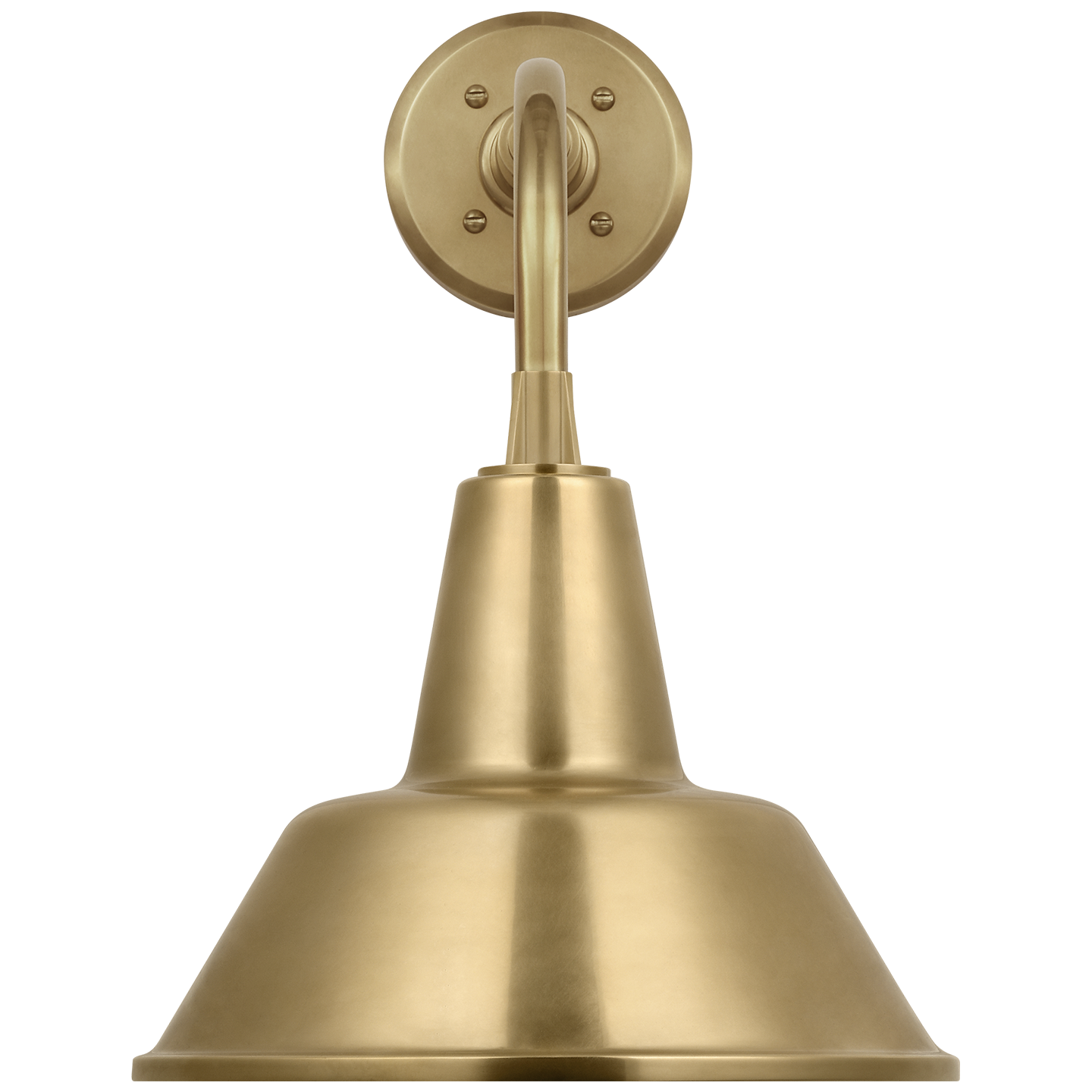 Academy 11" Rex Barn Light | Hand-Rubbed Antique Brass | 12.5 | 12.5" Hand-Rubbed Antique Brass Bowers Shade