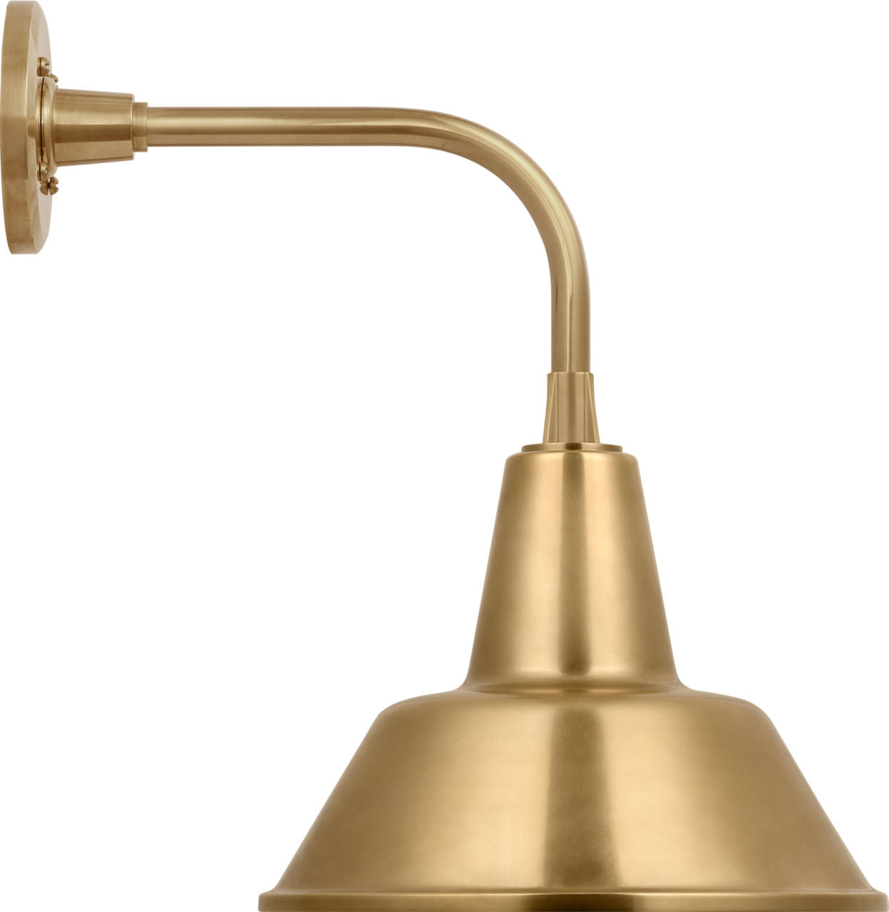 Academy 11" Rex Barn Light | Hand-Rubbed Antique Brass | 12.5 | 12.5" Hand-Rubbed Antique Brass Bowers Shade
