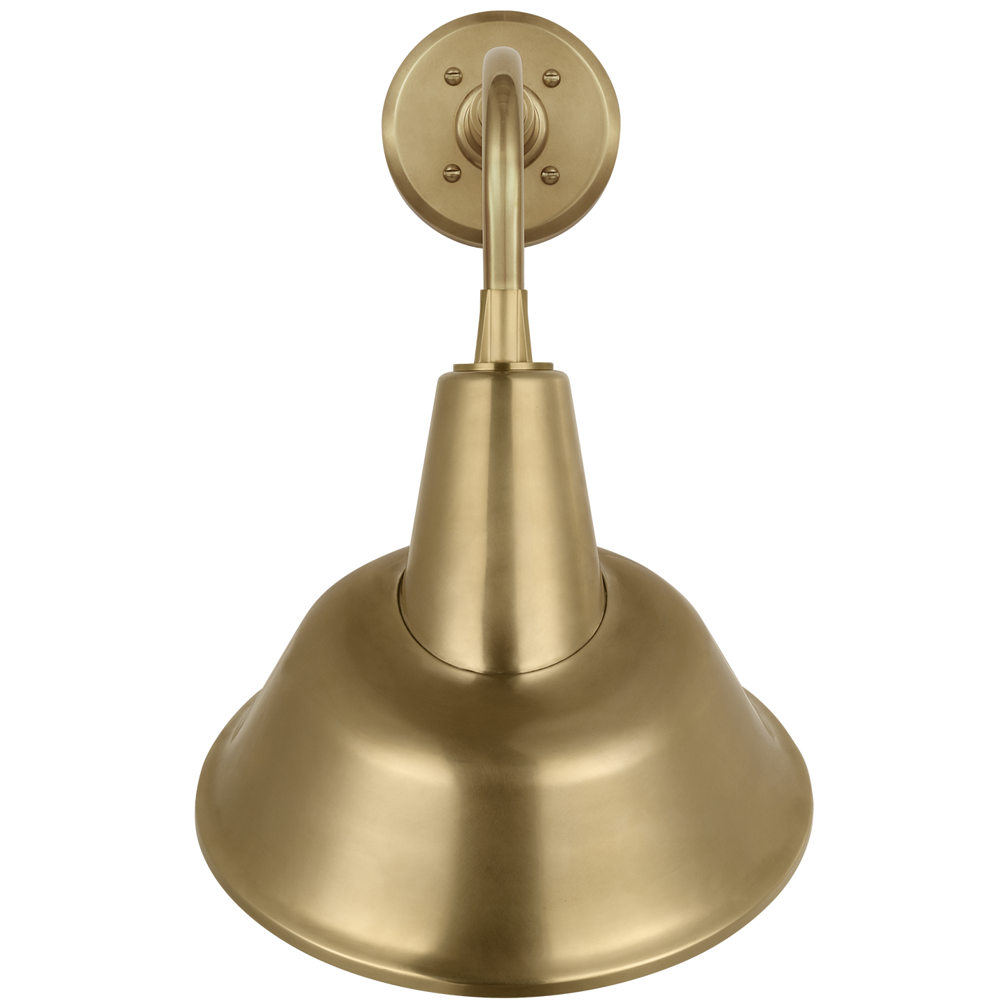Academy 11" Rex Barn Light | Hand-Rubbed Antique Brass | 12.5 | 12.5" Hand-Rubbed Antique Brass Tilted Bowers Shade
