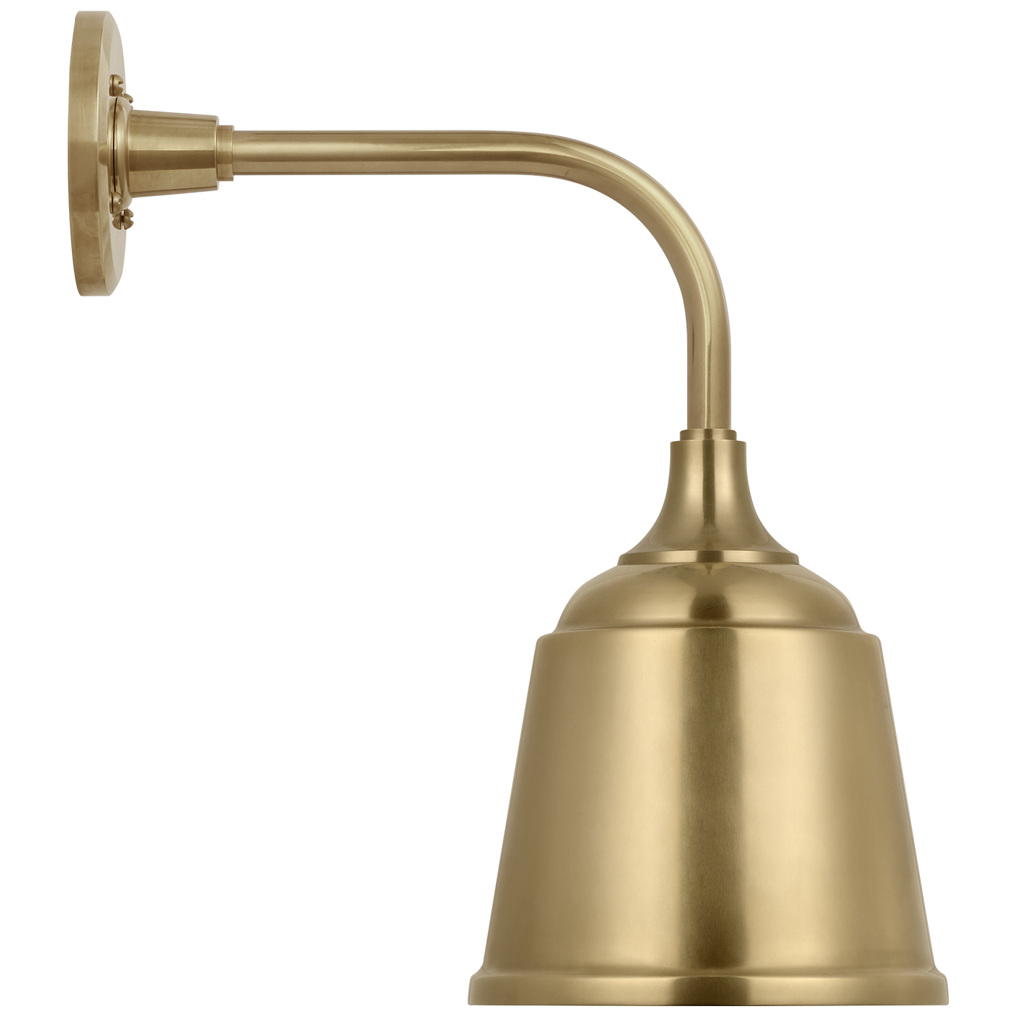 Academy 11" Rex Barn Light | Hand-Rubbed Antique Brass | 8 | 8" Hand-Rubbed Antique Brass Rockhouse Shade