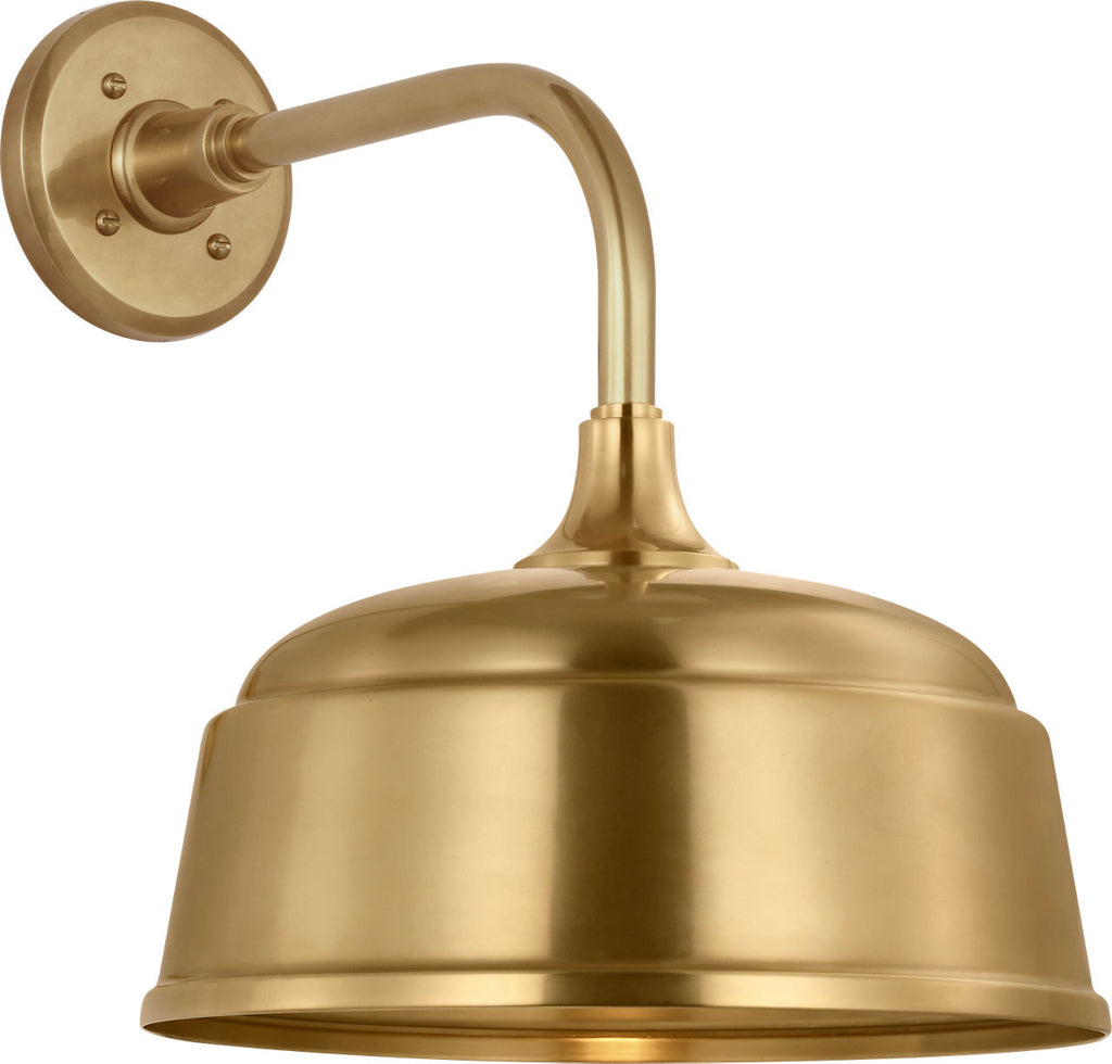 Academy 11" Rex Barn Light | Hand-Rubbed Antique Brass | 12.5 | 12.5" Hand-Rubbed Antique Brass Rockhouse Shade