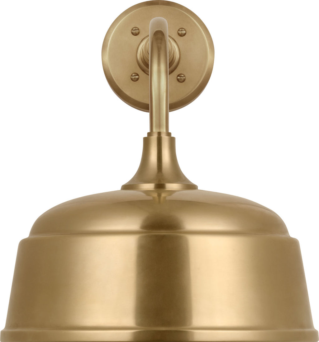 Academy 11" Rex Barn Light | Hand-Rubbed Antique Brass | 12.5 | 12.5" Hand-Rubbed Antique Brass Rockhouse Shade