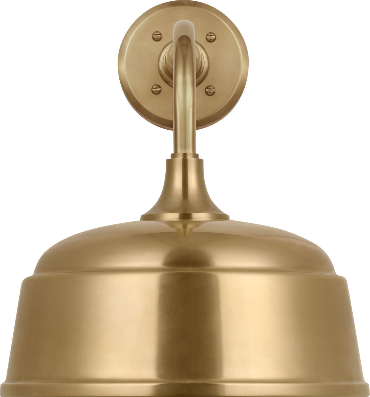 Academy 11" Rex Barn Light | Hand-Rubbed Antique Brass | 12.5 | 12.5" Hand-Rubbed Antique Brass Rockhouse Shade