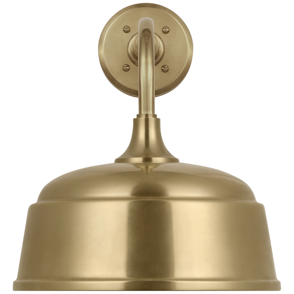 Academy 11" Rex Barn Light | Hand-Rubbed Antique Brass | 12.5 | 12.5" Hand-Rubbed Antique Brass Rockhouse Shade