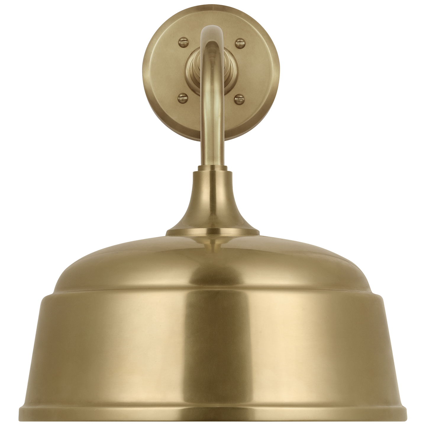 Academy 11" Rex Barn Light | Hand-Rubbed Antique Brass | 12.5 | 12.5" Hand-Rubbed Antique Brass Rockhouse Shade