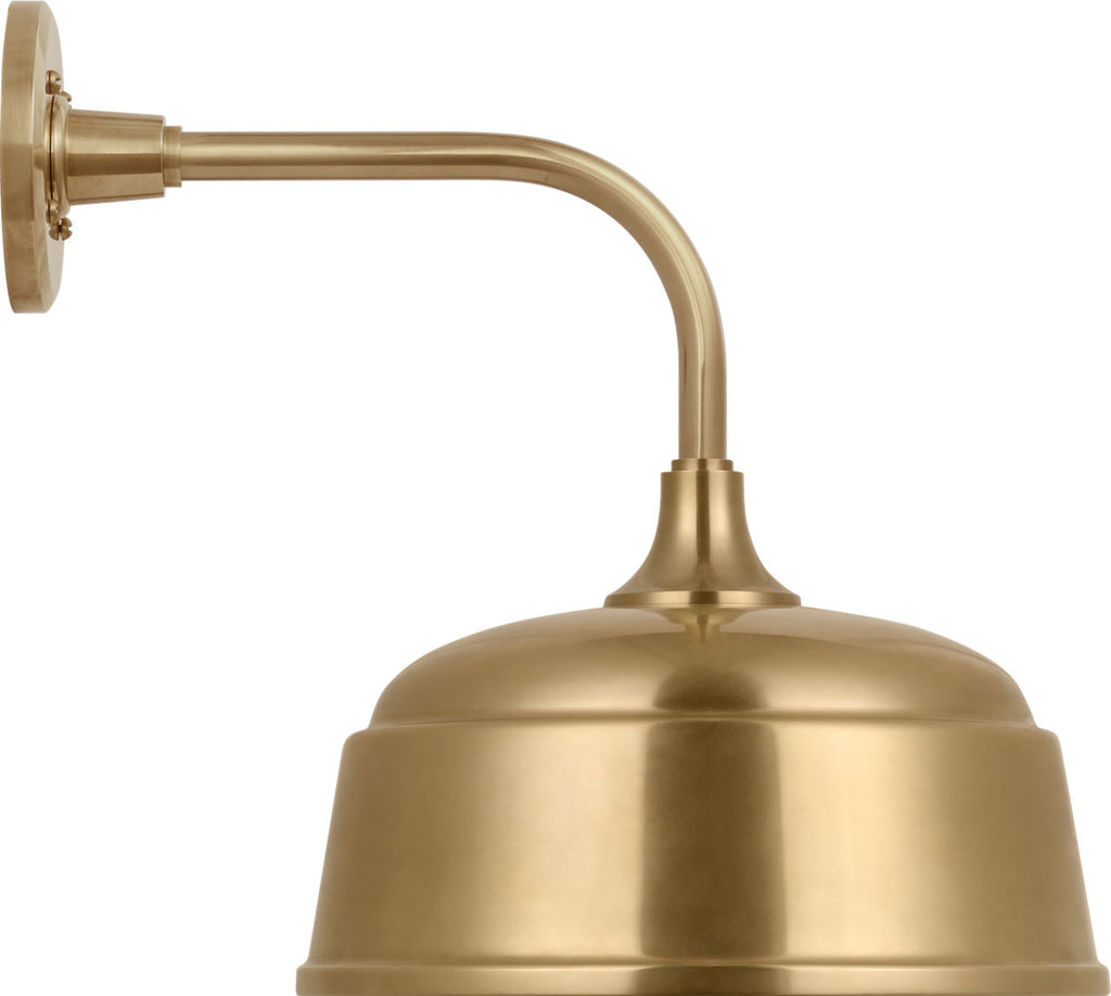 Academy 11" Rex Barn Light | Hand-Rubbed Antique Brass | 12.5 | 12.5" Hand-Rubbed Antique Brass Rockhouse Shade