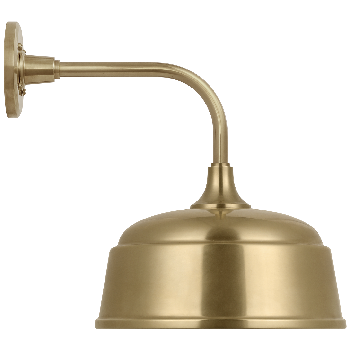 Academy 11" Rex Barn Light | Hand-Rubbed Antique Brass | 12.5 | 12.5" Hand-Rubbed Antique Brass Rockhouse Shade