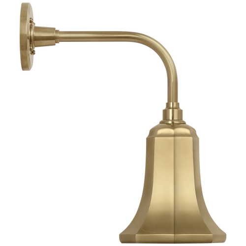 Academy 11" Rex Barn Light | Hand-Rubbed Antique Brass | 7.5 | 7.5" Hand-Rubbed Antique Brass Savannah Shade