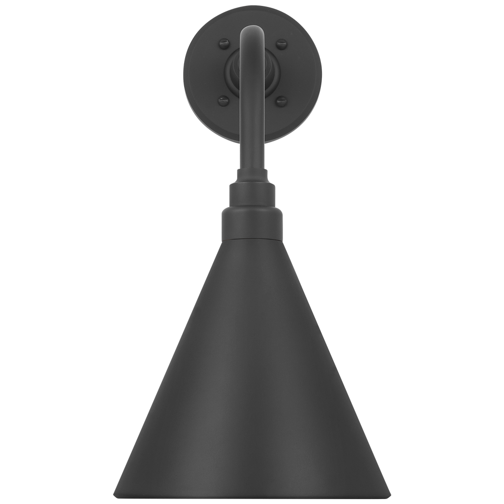 Academy 11" Rex Barn Light | Matte Black | 9 | 9" Matte Black Conical Savannah Shade
