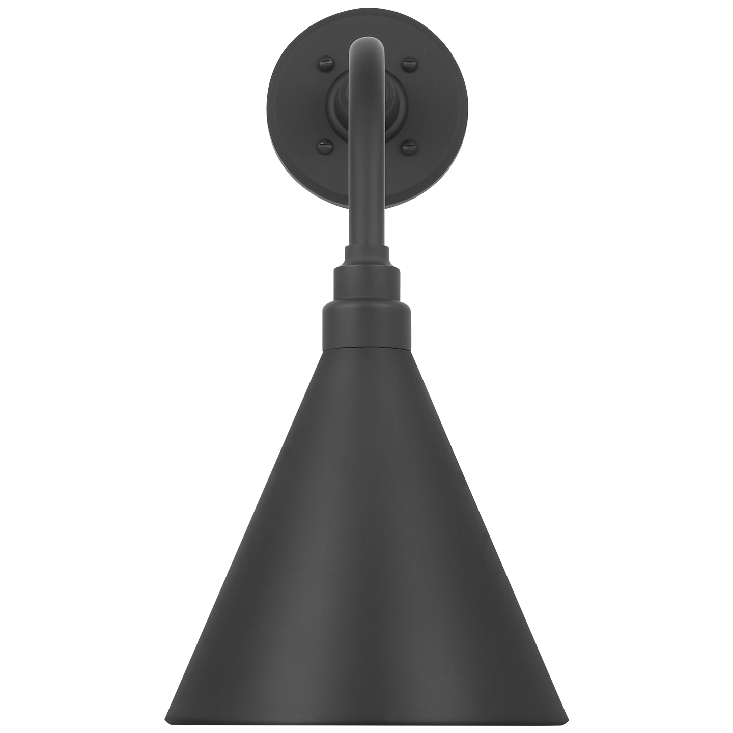 Academy 11" Rex Barn Light | Matte Black | 9 | 9" Matte Black Conical Savannah Shade