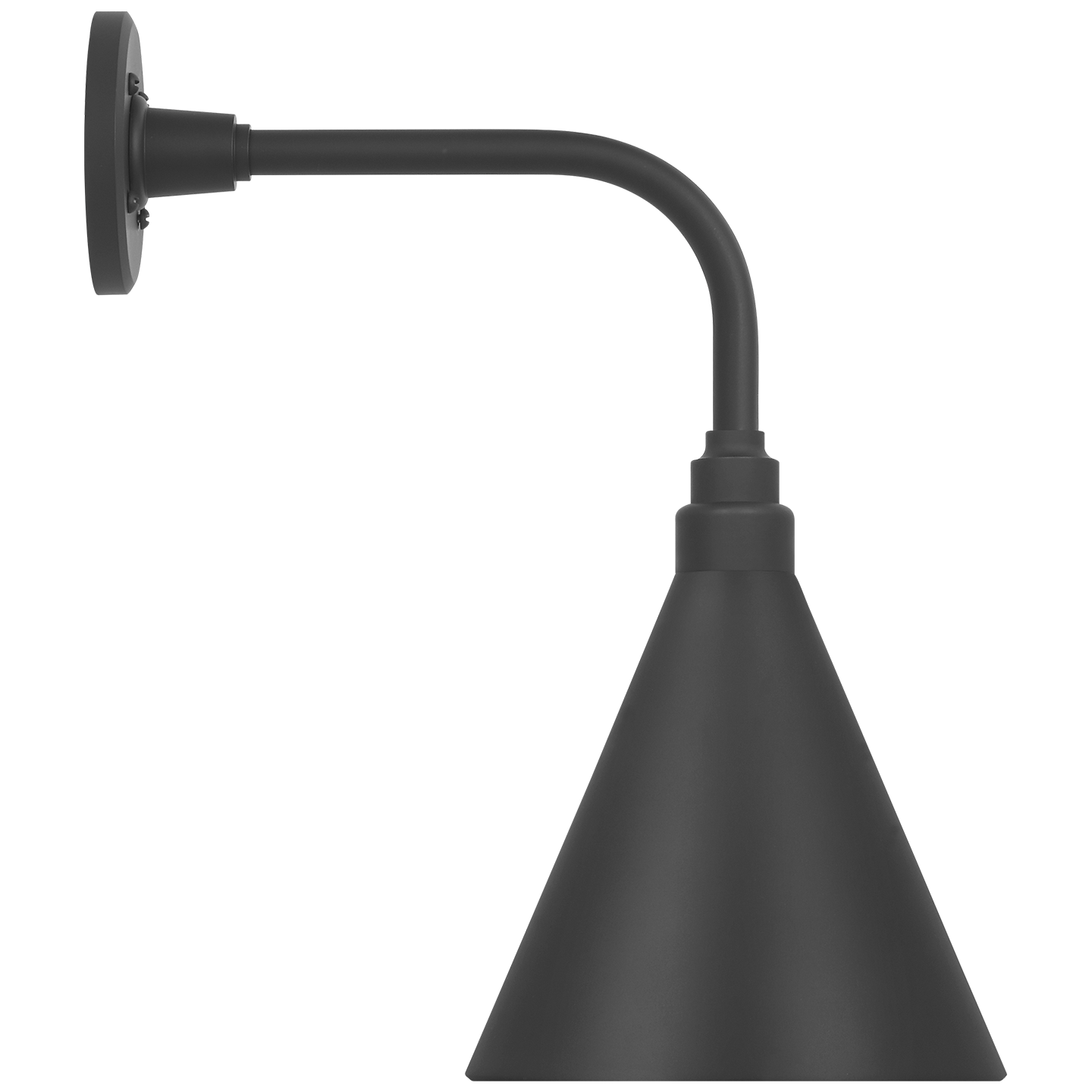 Academy 11" Rex Barn Light | Matte Black | 9 | 9" Matte Black Conical Savannah Shade