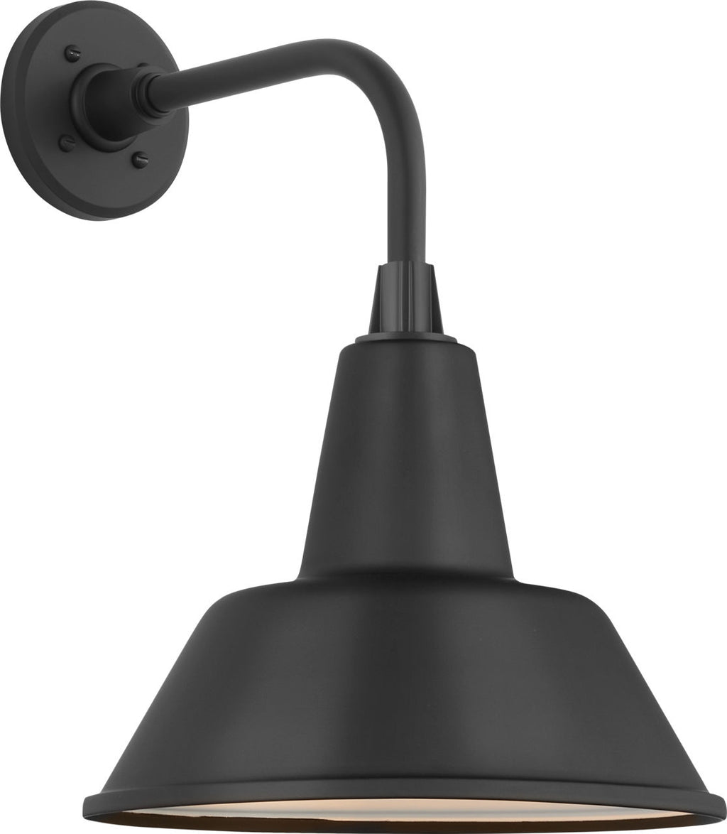 Academy 11" Rex Barn Light | Matte Black | 12.5 | 12.5" Matte Black Bowers Shade