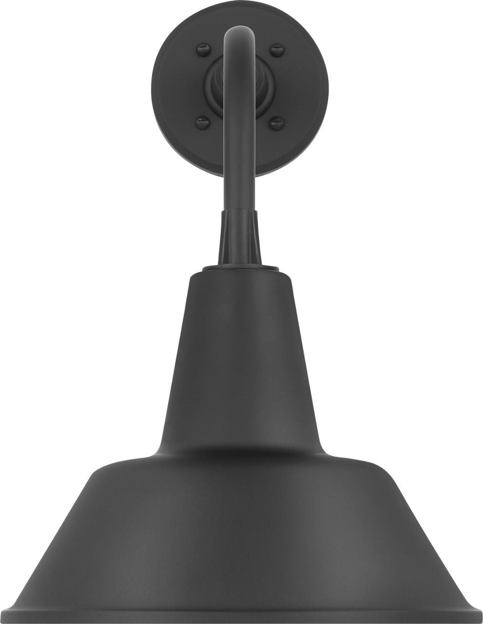 Academy 11" Rex Barn Light | Matte Black | 12.5 | 12.5" Matte Black Bowers Shade