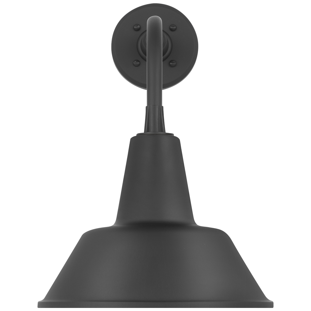 Academy 11" Rex Barn Light | Matte Black | 12.5 | 12.5" Matte Black Bowers Shade