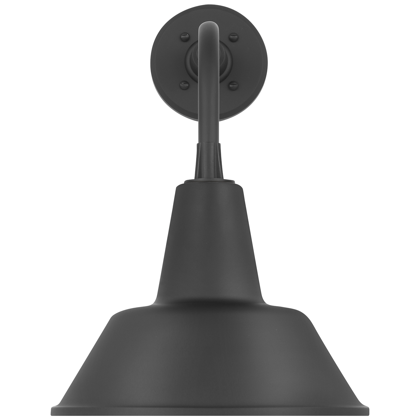 Academy 11" Rex Barn Light | Matte Black | 12.5 | 12.5" Matte Black Bowers Shade