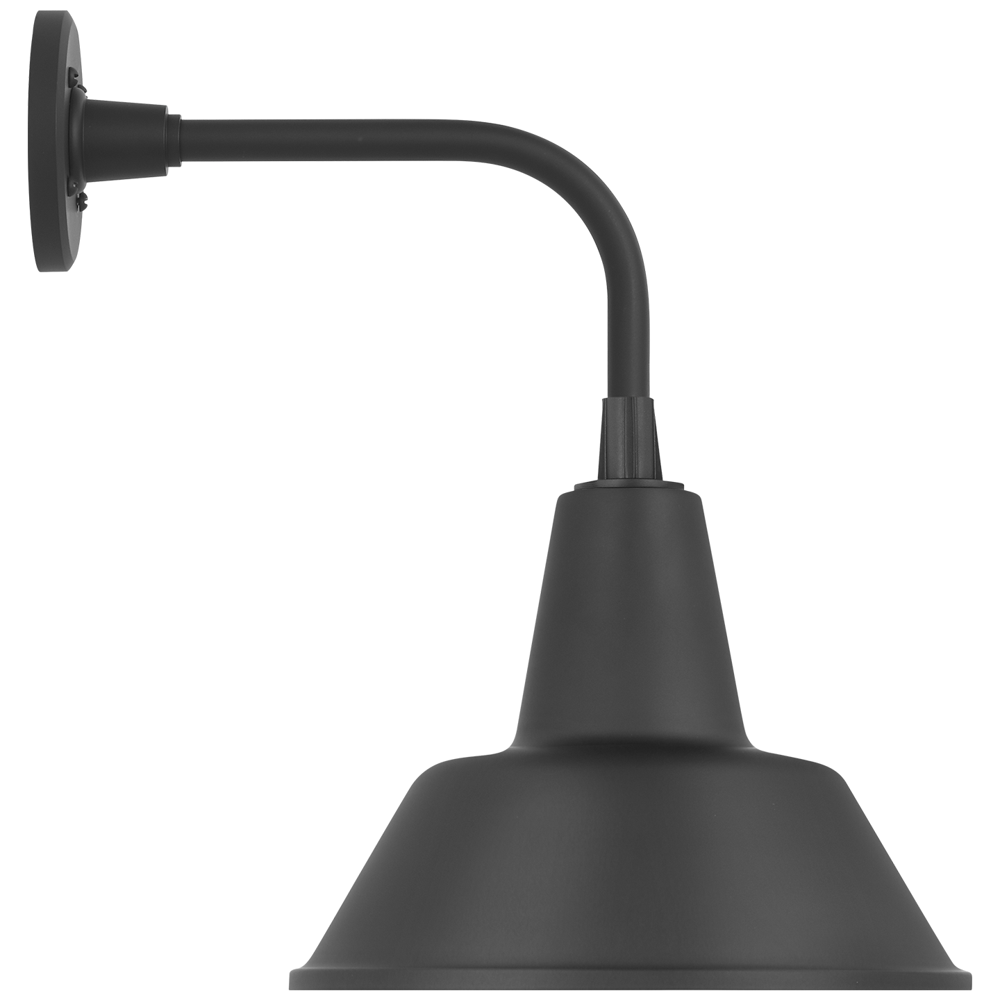 Academy 11" Rex Barn Light | Matte Black | 12.5 | 12.5" Matte Black Bowers Shade