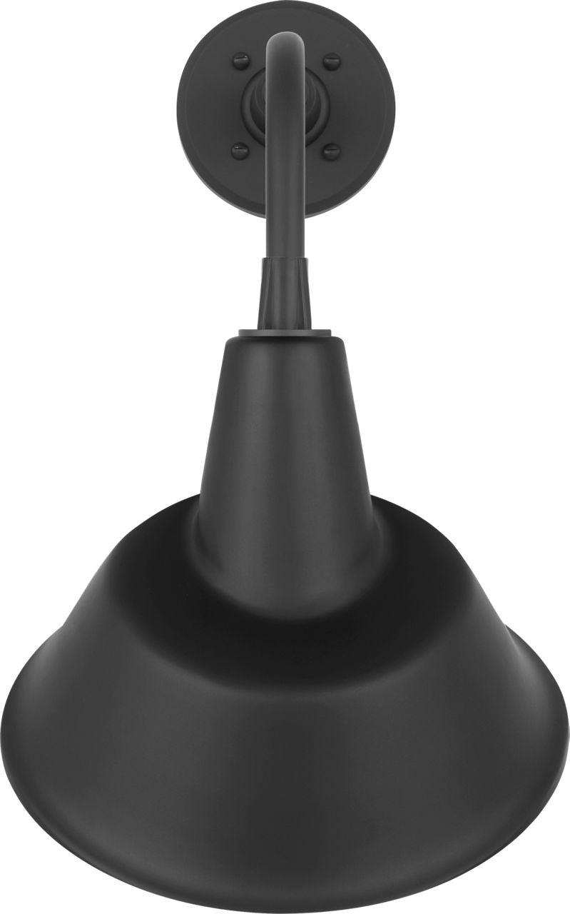 Academy 11" Rex Barn Light | Matte Black | 12.5 | 12.5" Matte Black Tilted Bowers Shade