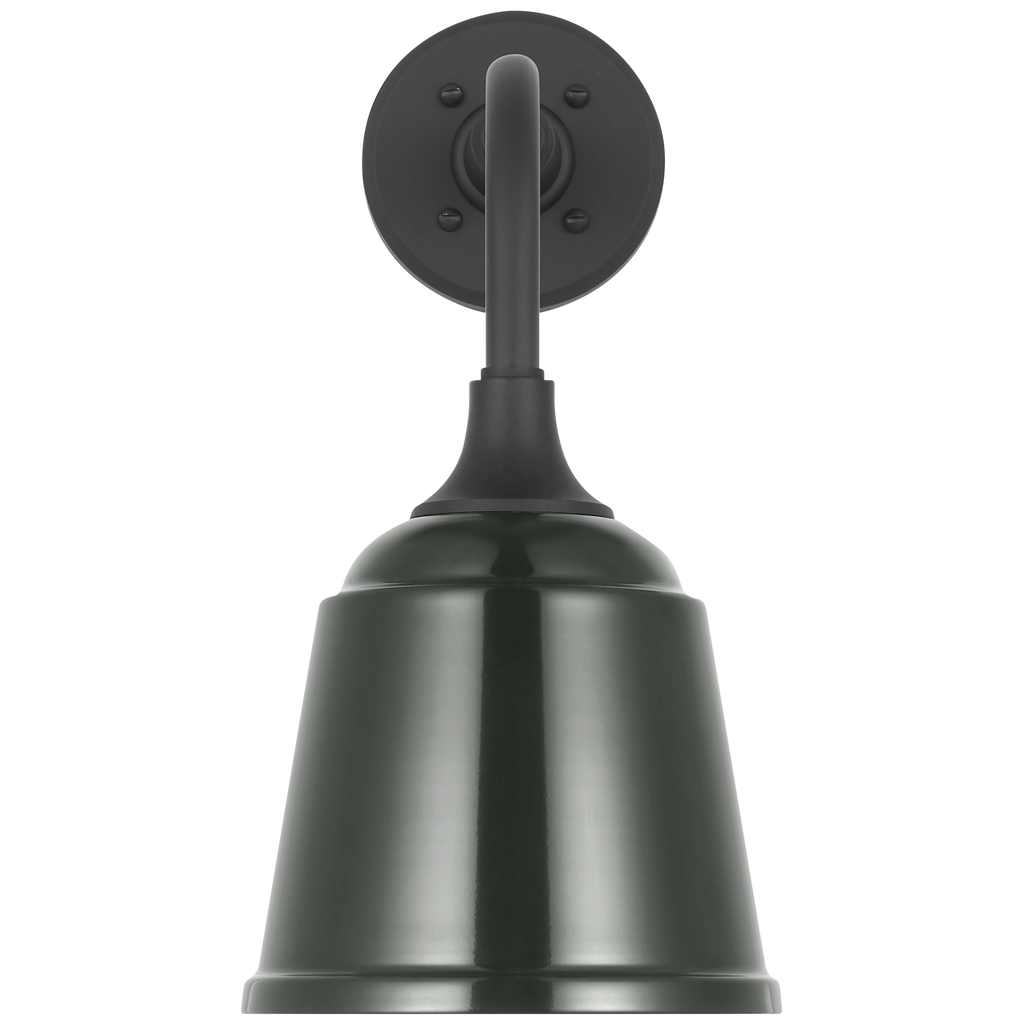Academy 11" Rex Barn Light | Matte Black | 8 | 8" Green Rockhouse Shade