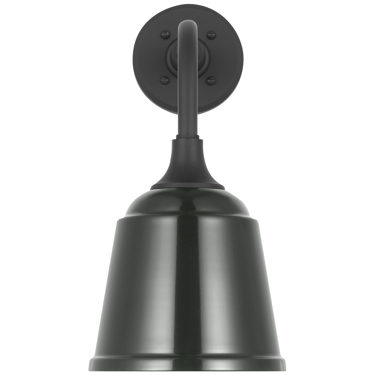 Academy 11" Rex Barn Light | Matte Black | 8 | 8" Green Rockhouse Shade