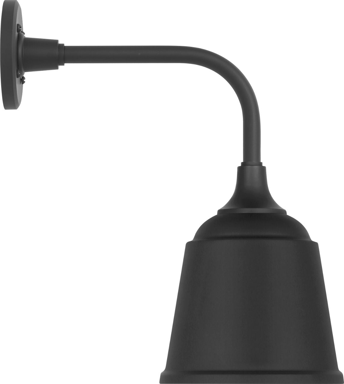 Academy 11" Rex Barn Light | Matte Black | 8 | 8" Matte Black Rockhouse Shade