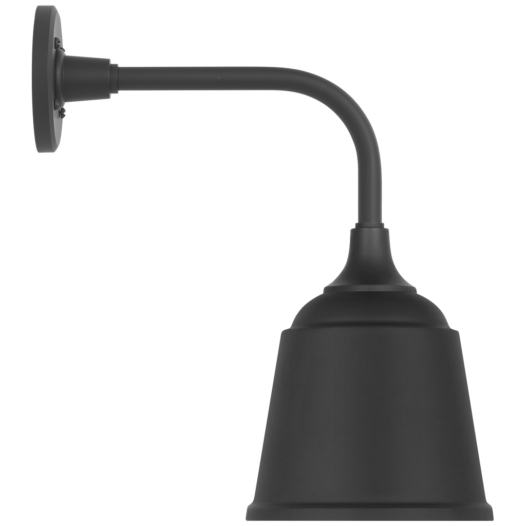 Academy 11" Rex Barn Light | Matte Black | 8 | 8" Matte Black Rockhouse Shade