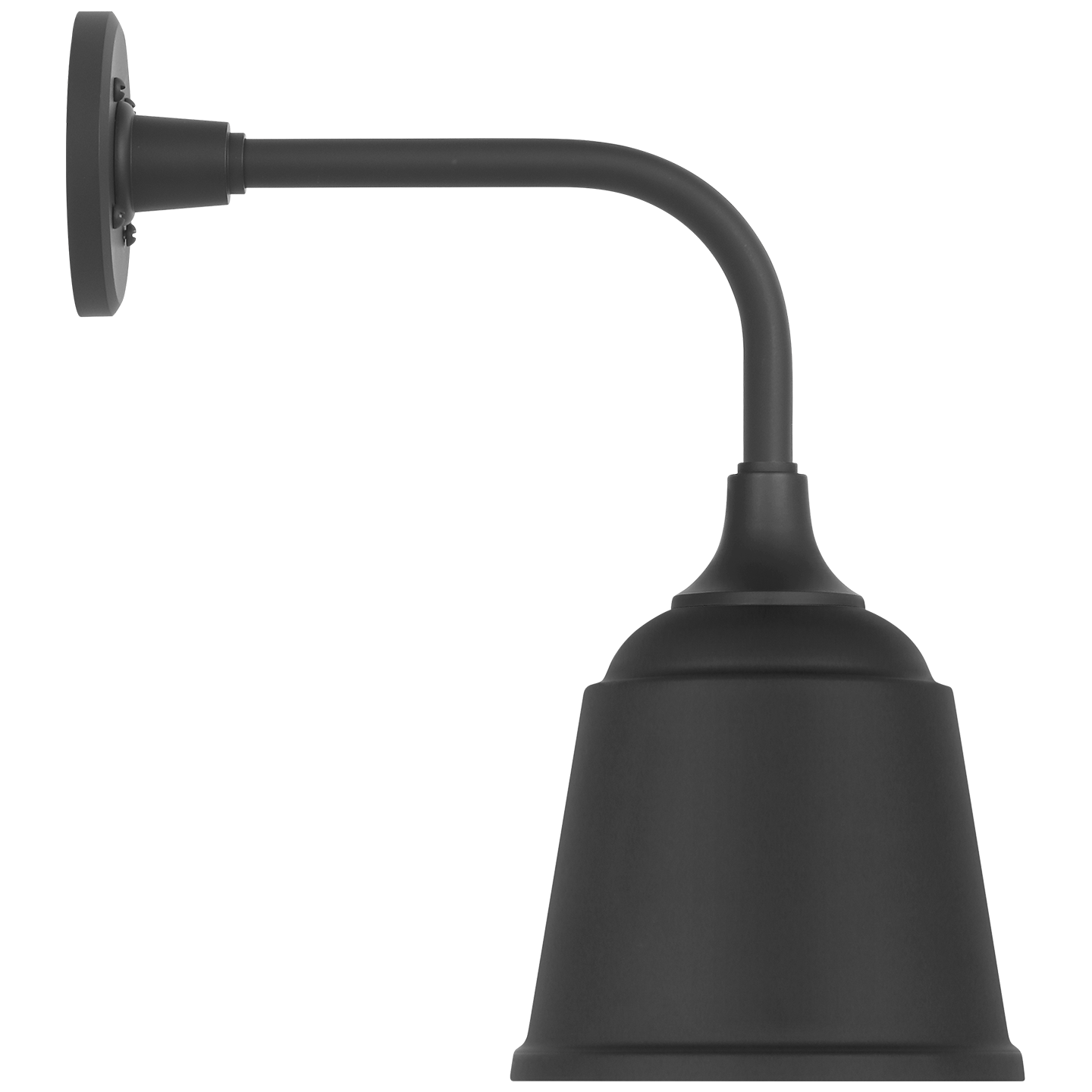 Academy 11" Rex Barn Light | Matte Black | 8 | 8" Matte Black Rockhouse Shade