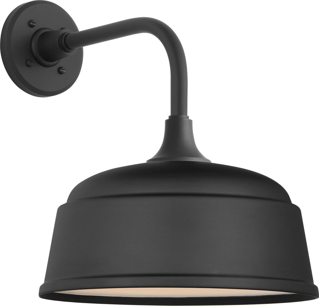 Academy 11" Rex Barn Light | Matte Black | 12.5 | 12.5" Matte Black Rockhouse Shade