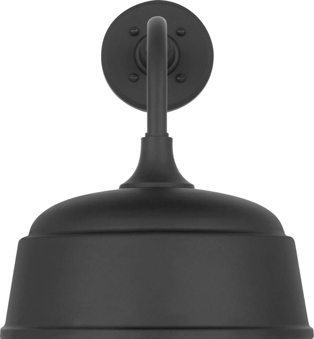 Academy 11" Rex Barn Light | Matte Black | 12.5 | 12.5" Matte Black Rockhouse Shade