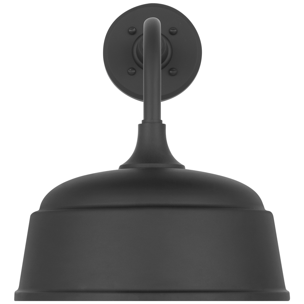 Academy 11" Rex Barn Light | Matte Black | 12.5 | 12.5" Matte Black Rockhouse Shade