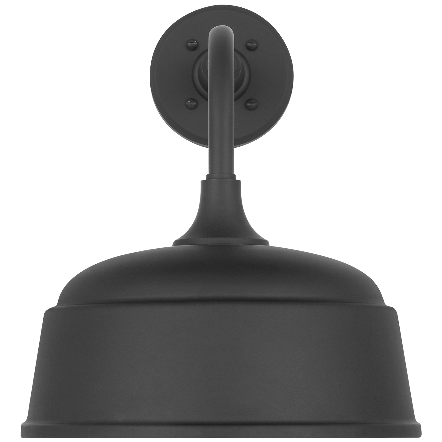 Academy 11" Rex Barn Light | Matte Black | 12.5 | 12.5" Matte Black Rockhouse Shade