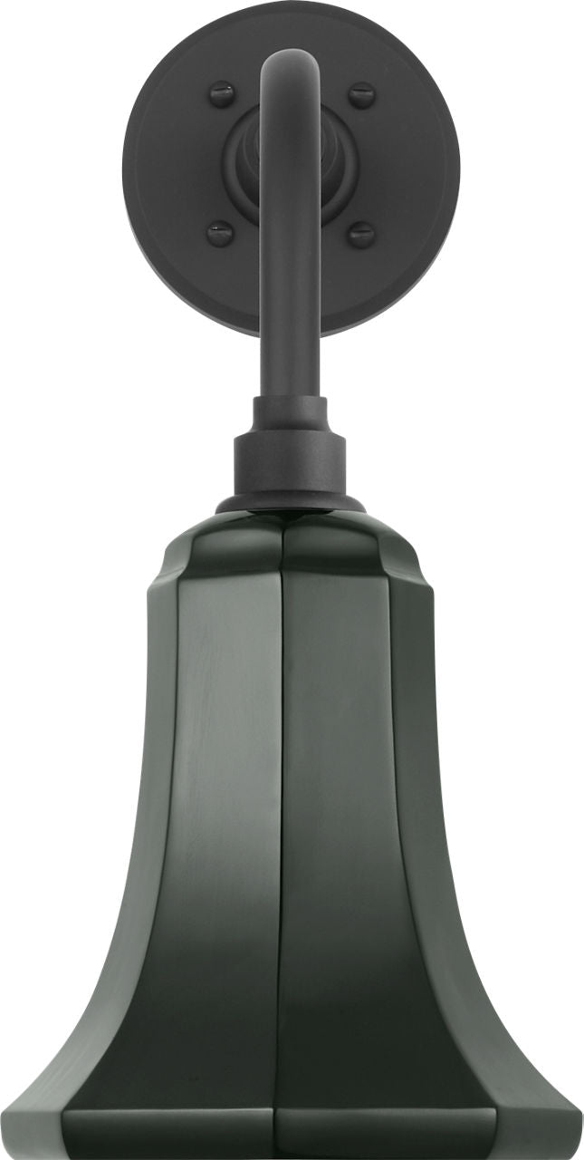 Academy 11" Rex Barn Light | Matte Black | 7.5 | 7.5" Green Savannah Shade