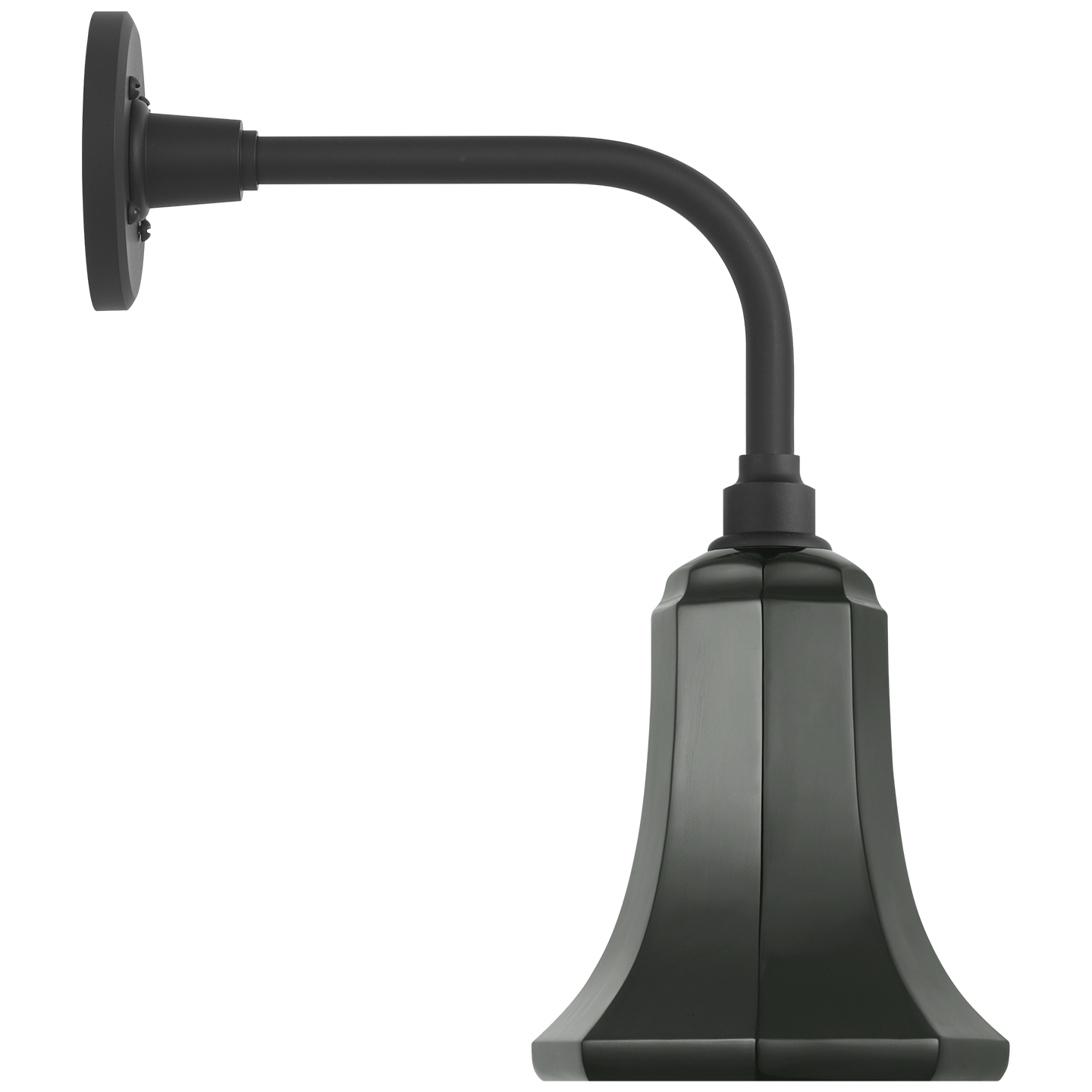 Academy 11" Rex Barn Light | Matte Black | 7.5 | 7.5" Green Savannah Shade