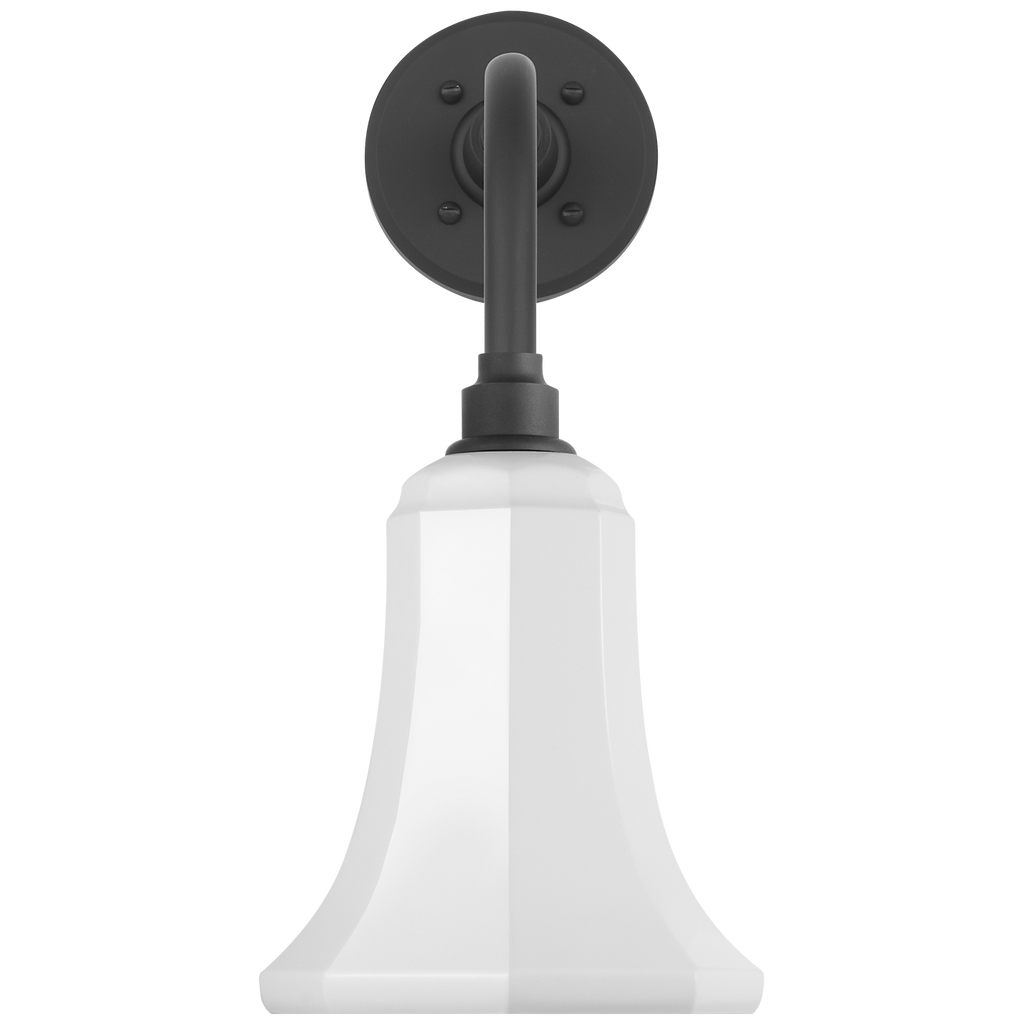 Academy 11" Rex Barn Light | Matte Black | 7.5 | 7.5" White Savannah Shade