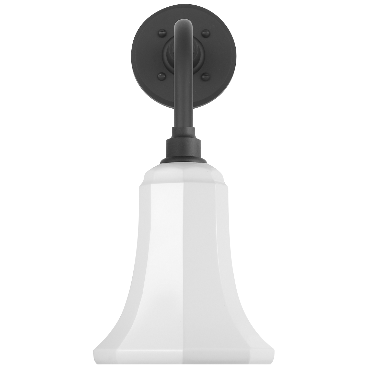 Academy 11" Rex Barn Light | Matte Black | 7.5 | 7.5" White Savannah Shade