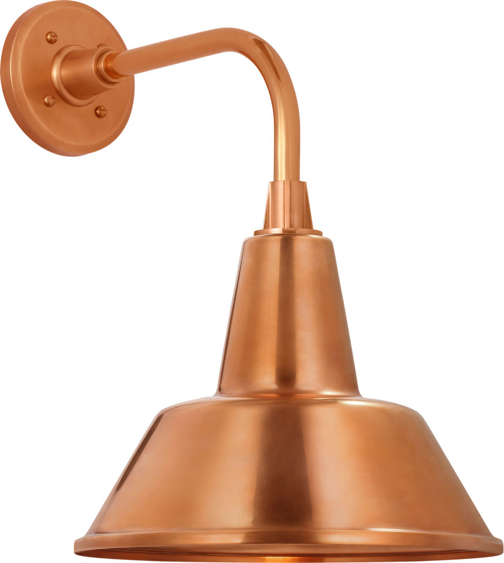 Academy 11" Rex Barn Light | Soft Copper | 12.5 | 12.5" Soft Copper Bowers Shade