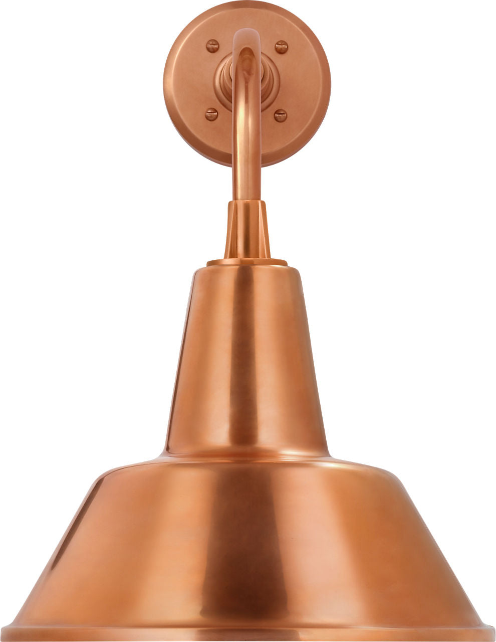 Academy 11" Rex Barn Light | Soft Copper | 12.5 | 12.5" Soft Copper Bowers Shade