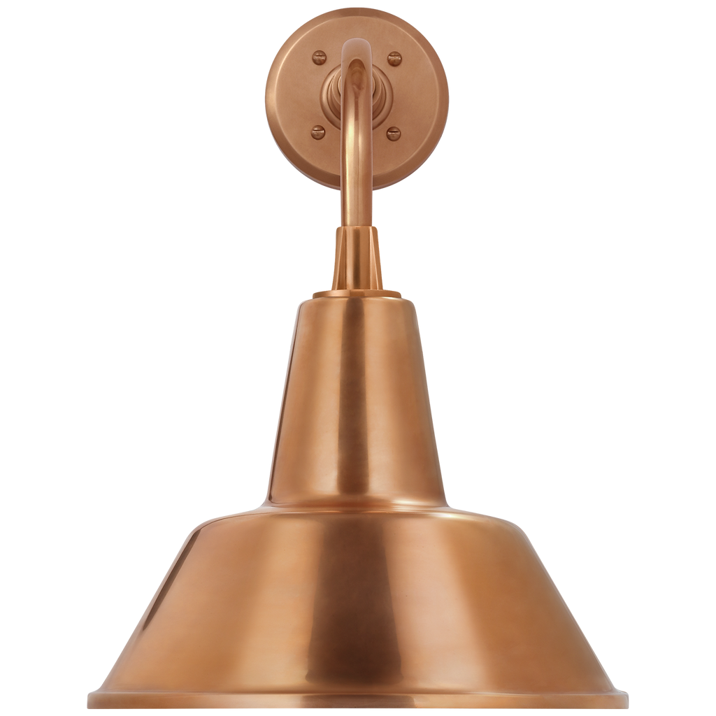 Academy 11" Rex Barn Light | Soft Copper | 12.5 | 12.5" Soft Copper Bowers Shade