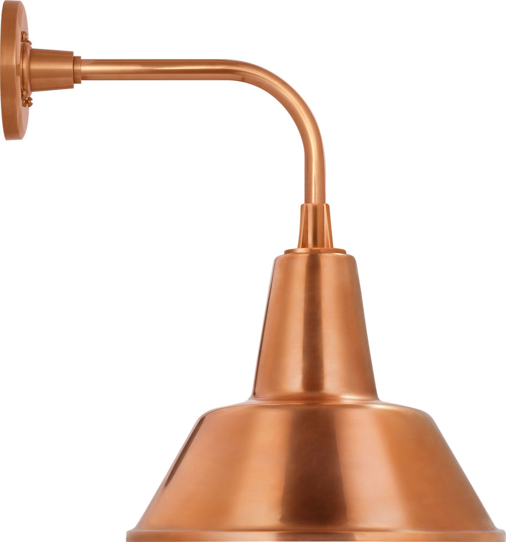 Academy 11" Rex Barn Light | Soft Copper | 12.5 | 12.5" Soft Copper Bowers Shade