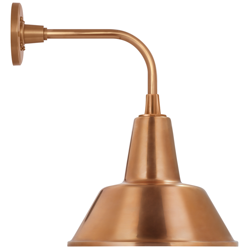 Academy 11" Rex Barn Light | Soft Copper | 12.5 | 12.5" Soft Copper Bowers Shade